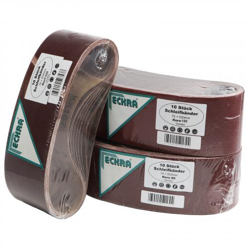 30 Schleifbnder 75x533 mm Mix - Korn: 80 150 320