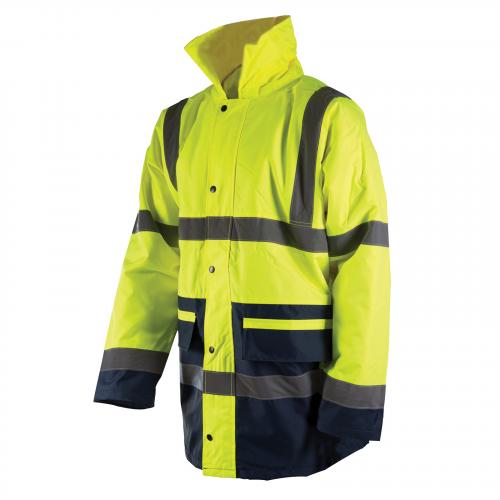 Warnschutzjacke XL neongelb Hi-Vis EN20471 Klasse 3