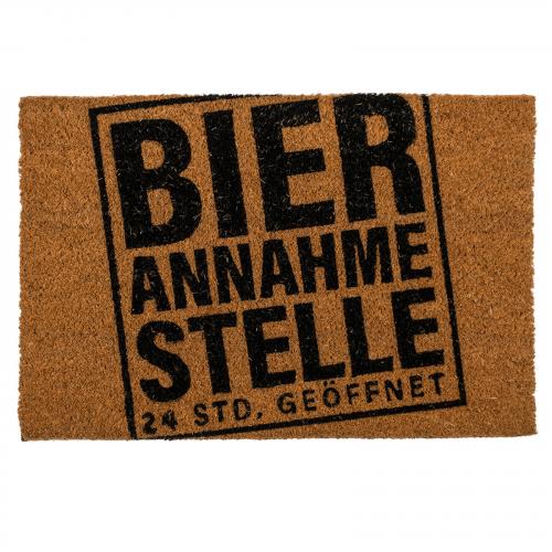 Fumatte Bier Annahmestelle 60x40 cm aus Kokos