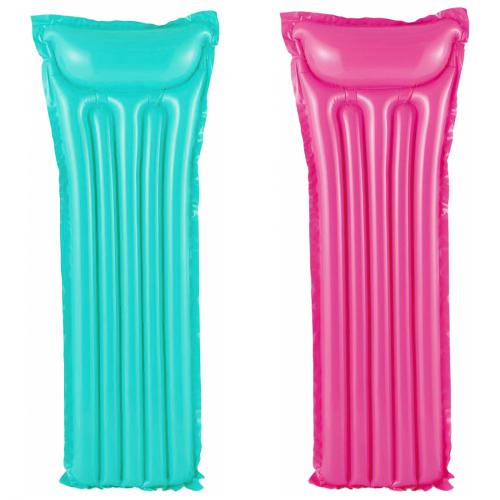 2er Set Luftmatratze aufblasbar 183x69cm - Farbe: Trkis Rosa
