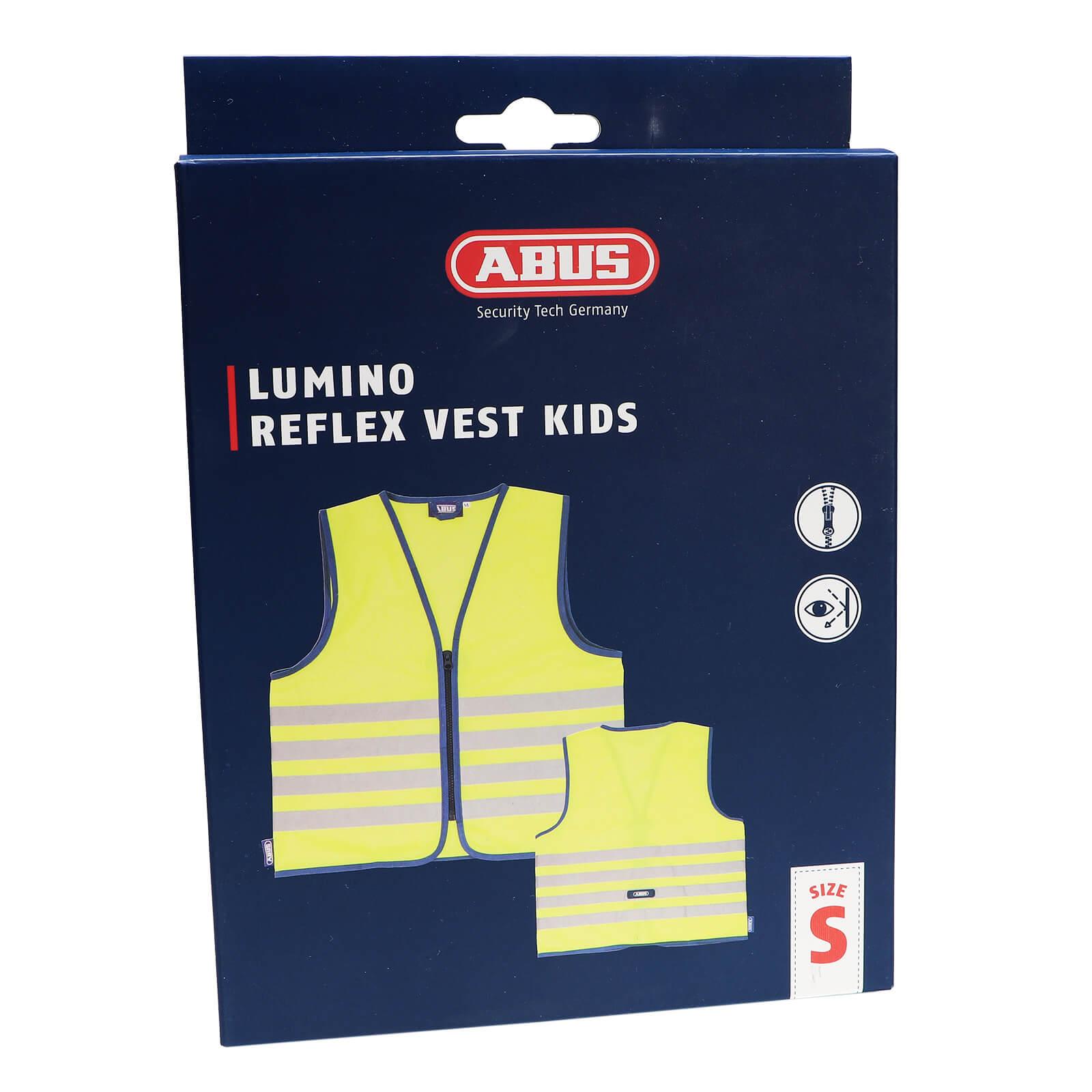 ABUS Kinder Warnweste Lumino Reflex mit Reflektoren und Reißverschluss