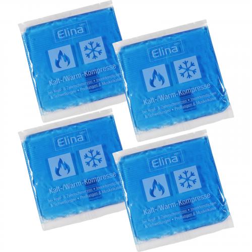 4er Set Kompresse Gel Pad kalt warm 15x15 cm Wrme Klte Gelkompresse