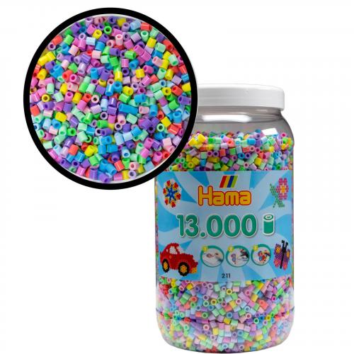 HAMA 13.000 Bgelperlen Midi - Ausfhrung: Pastell Mix