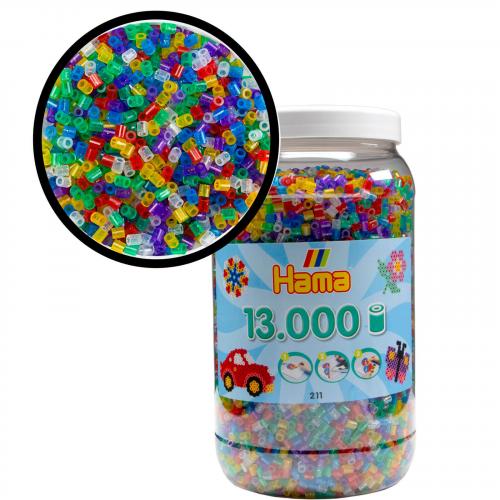 HAMA 13.000 Bgelperlen Midi - Ausfhrung: Glitter Mix