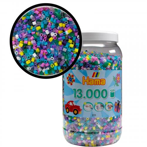 HAMA 13.000 Bgelperlen Midi - Ausfhrung: Mix 69 Dose