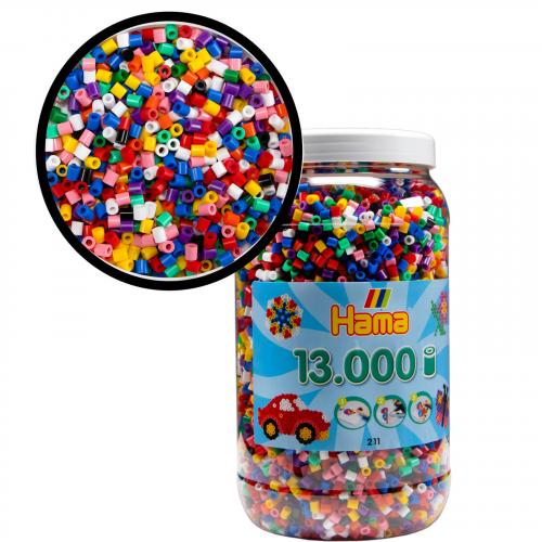 HAMA 13.000 Bgelperlen Midi - Ausfhrung: Vollton Mix