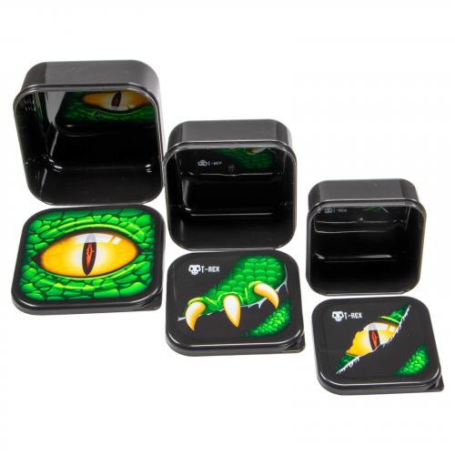 Lunch Buddies Dino Brotdosen 3er Set Kinder Snackbox Dinosaurier
