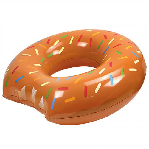 Schwimmreifen Mega Donut Schwimmring braun mit Streusel