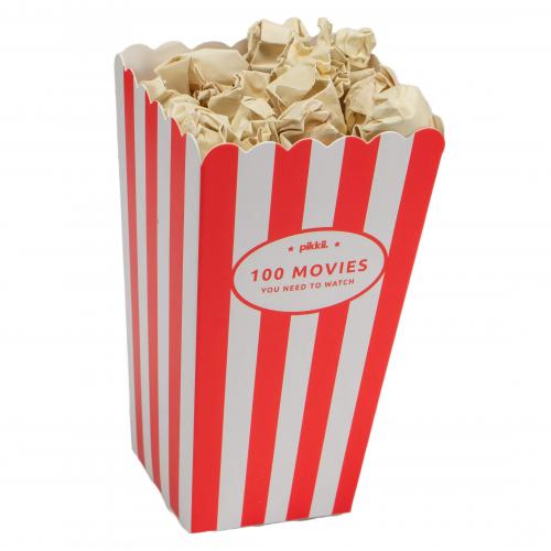 Filmabend Popcorn Eimer Movie Bucket List - englische Version