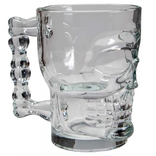 Totenkopf Bierglas Schdel Beer Glass Skull 0,4 Liter