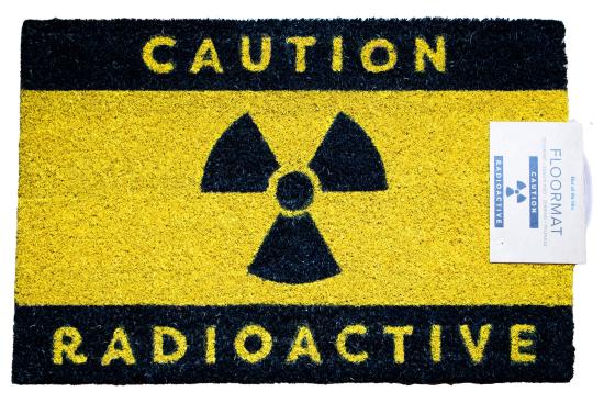 Fumatte Caution Radioactive 60x40 cm Kokosfaser Trvorleger Abtreter