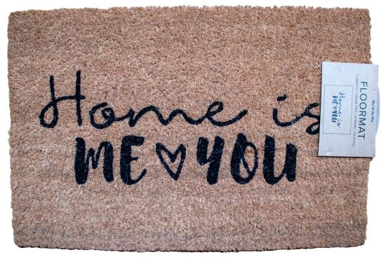 Fumatte Home is me and you 60x40 cm Kokosfaser Trvorleger Abtreter