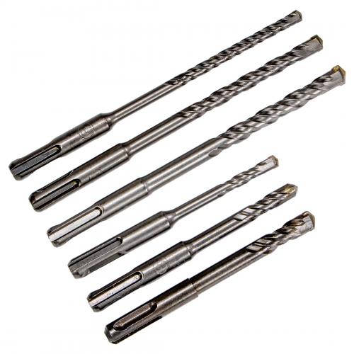 SDS Bohrersatz 6 teilig 6mm 8mm 10mm Lnge 110/160mm zur Steinbearbeitung