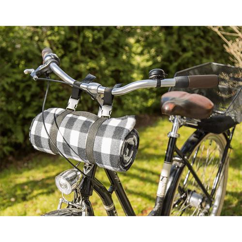 Picknick-Decke 120x135cm mit Fahrrad Befestigungsclips
