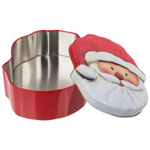 X-Mas Metall Gebckdose Weihnachtsmann Keksdose