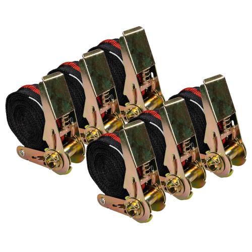 6er Set Ratschenspanngurt Spanngurt mit Ratsche 25mm x 5m