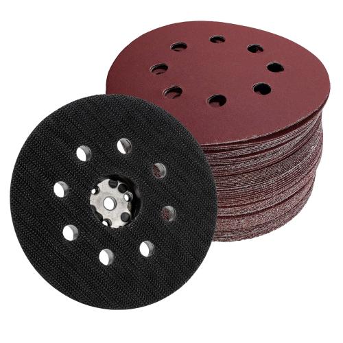 70 Blatt Klett Schleifscheiben Sortiment 125mm + Schleifteller fr Bosch Skil
