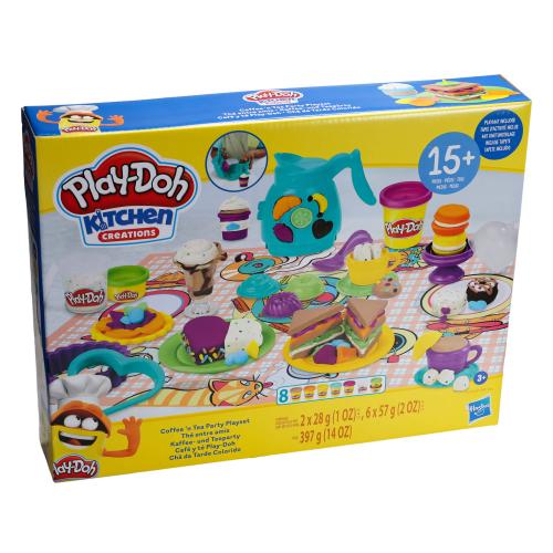 Play-Doh Knete Kaffee- und Teeparty Spielset Knetwerkzeug Set