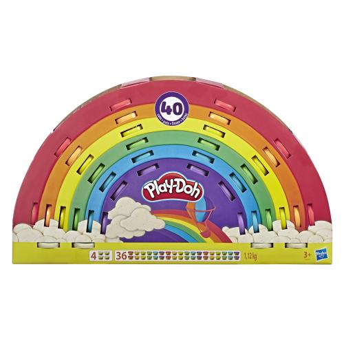 Play-Doh Regenbogen Knete Set 40 Dosen mit Knetwerkzeug
