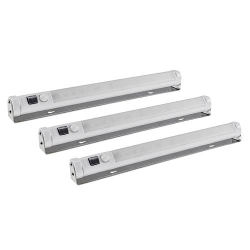 3er Set LED Unterbauleuchte mit Bewegungsmelder - Lichtfarbe: warmweiss