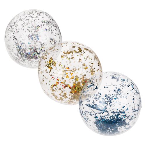 Aufblasbarer Glitter Strandball 35 cm