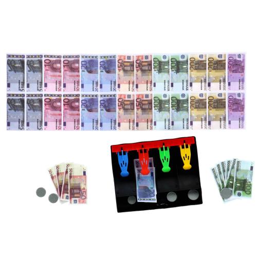 Spielgeld Set mit Geldlade Kinder Kaufladen Euro Scheine Mnzen Replik
