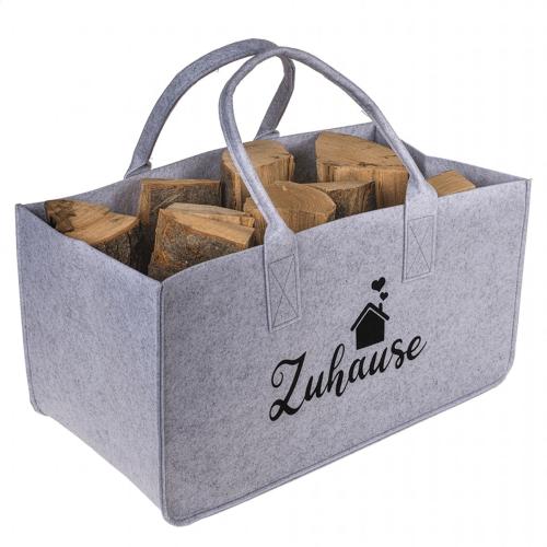Kaminholztasche Kamin Holz Tasche - Farbe: Grau