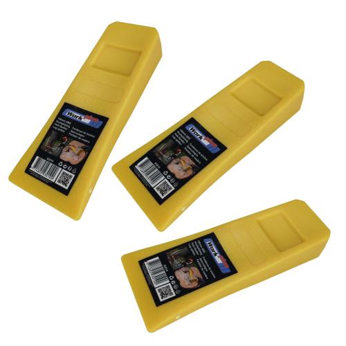 3er Set Holzspaltkeil 150mm F�llkeil Spaltkeil ABS Kunststoff