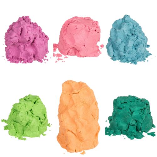 3kg Magischer Kinetischer Knet Sand Set 6 Dosen verschiedene Farben