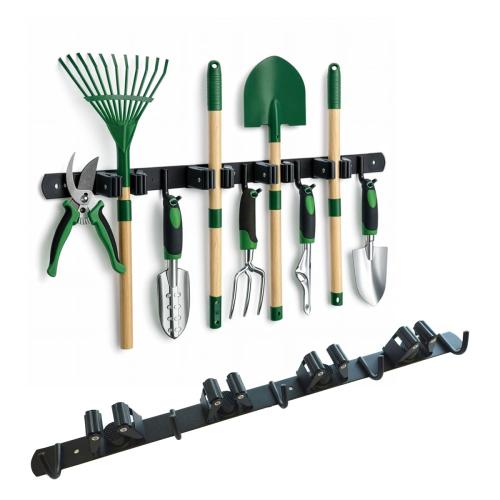 2er Set Wandhalter Ger�tehalter Besenhalter Wandleiste Hakenleiste