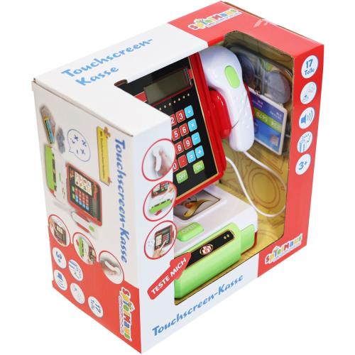Kinder Kaufladen Registrierkasse Touchscreen Kasse mit Scanner
