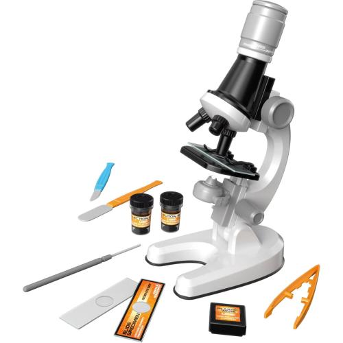Kinder Mikroskop Set 14-teilig mit 100 bis 1200-facher Vergr��erung 8+