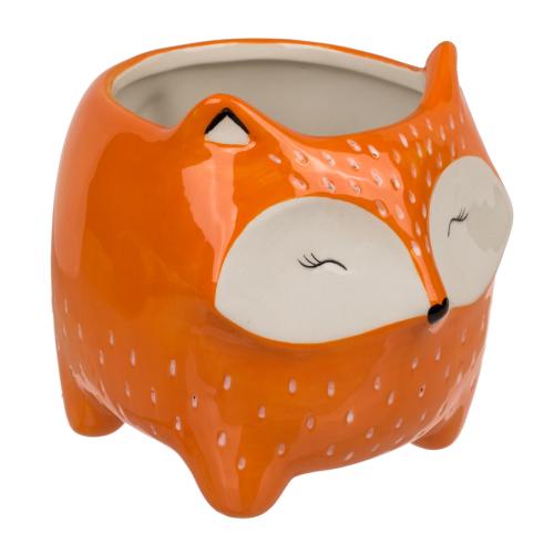Keramik Blumentopf Tier �bertopf - Ausf�hrung: Fuchs
