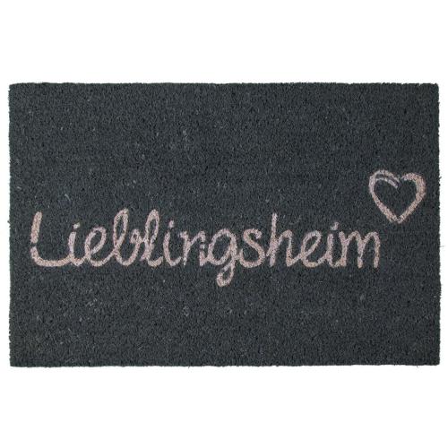 Fu�matte Lieblingsheim 60x40 cm aus Kokosfaser T�rvorleger Abtreter