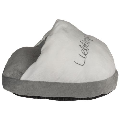 Kuschel Fu�w�rmer Lieblingsmensch Pantoffel f�r warme F��e