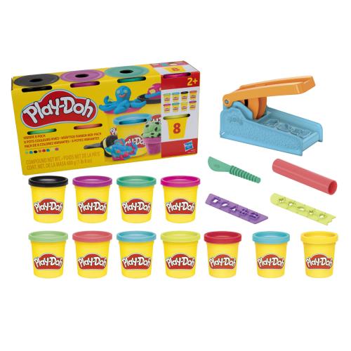 Play-Doh 8er-Pack Knete mit Knetwerk Knetpresse im Set