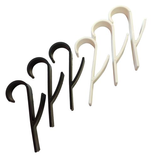 6x Heizk�rper Handtuchhalter Haken f�r Rundheizk�rper Badheizk�rper schwarz wei�