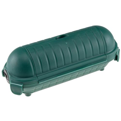 Kabelschutzbox f�r Aussen IP44 21x8cm mit Wandhalterung, Gr�n
